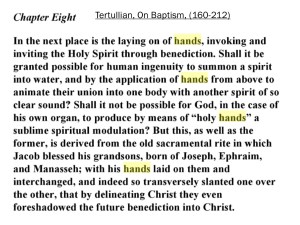 Tertullian_laying hands