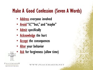 7 A of Confession - Ken Sande - Peacemaker